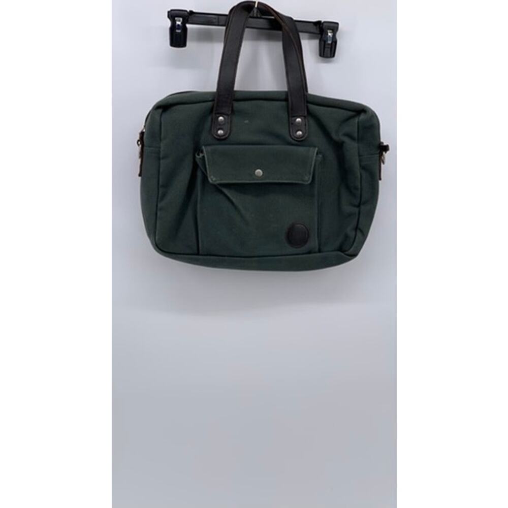 ENTER Classic Collection Green Canvas Messenger Bag